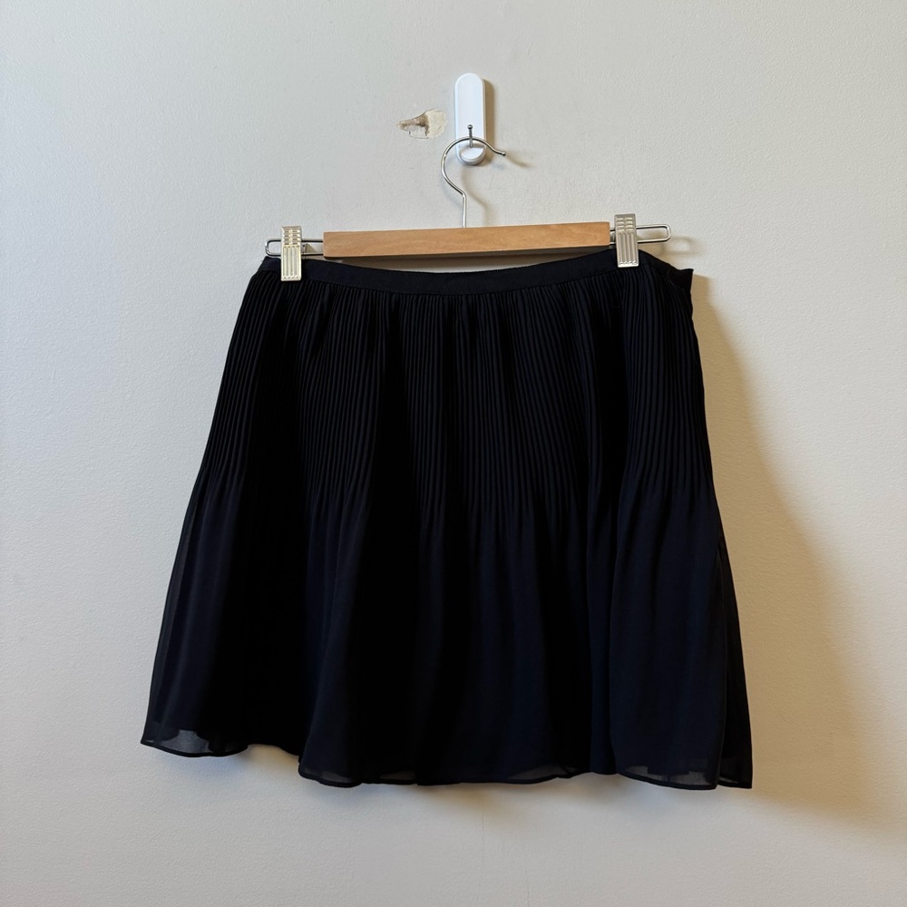 Victoria’s Secret mini black pleated flowy lingerie skirt